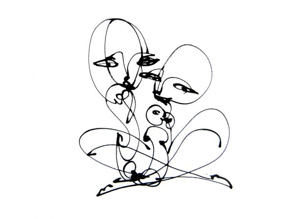 Erotic III - A Painting hand-painted with Acrylic Paint on Canvas by Jordan Betten in New York City 2010