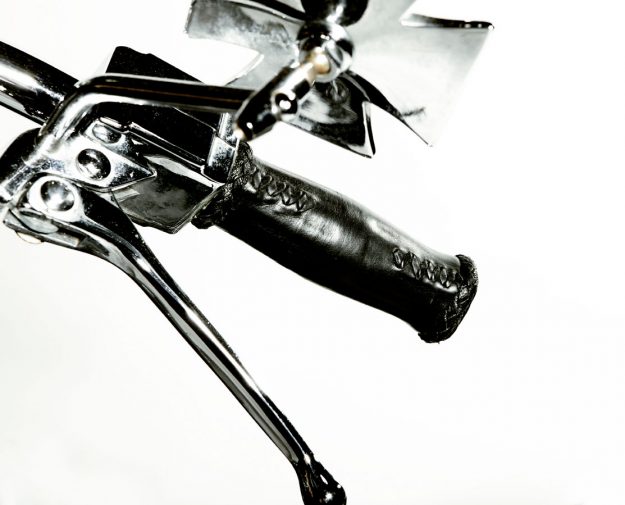 Lost Art Custom-made Leather Motorcycle handlebar cover