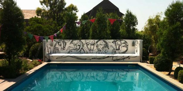 Mazzus Montauk - An Urban Art Mural painted by Jordan Betten on a exterior wall of ‎Photographer Raphael Mazzucco home