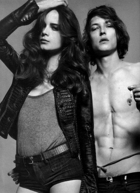 Model wears a Lost Art Alligator and Leather jacket with Lost Art Leather Accessories by Jordan Betten in i-D Magazine circa Fall 2009