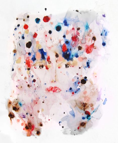 Eva - An abstract expressionist painting - 26" by 20" canvas - Painted by Jordan Betten.