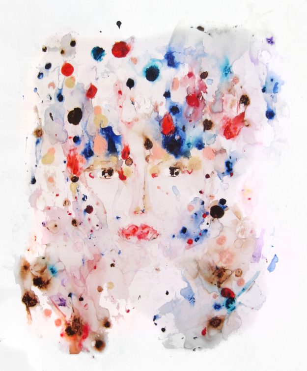 Eva - An abstract expressionist painting - 26" by 20" canvas - Painted by Jordan Betten.