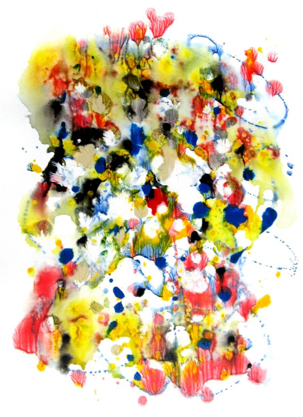 The Locus - An abstract expressionist painting - 40" by 32" canvas - Painted by Jordan Betten.