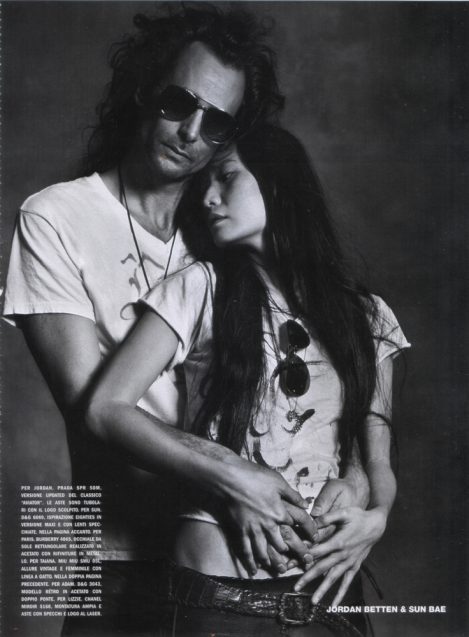 Artist Jordan Betten and Artist Sun Bae in L'Uomo Vogue Magazine, photographed by Photographer Francesco Carrozzini in New York City circa 2009